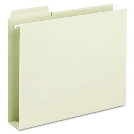 MADE-TO-STICK Box Bottom Hanging Folders  Built-In Tabs  Letter  Moss Green MA619867
